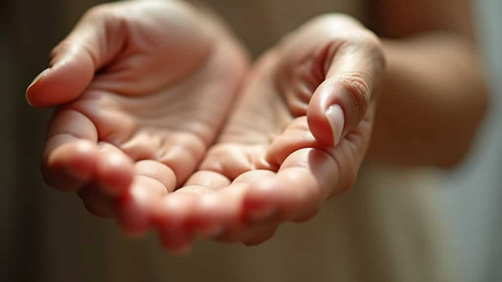 diagonal palm line indicating health