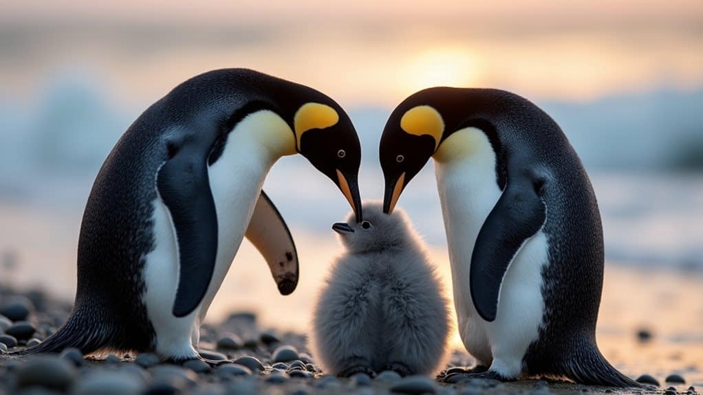 penguins reflecting social connection