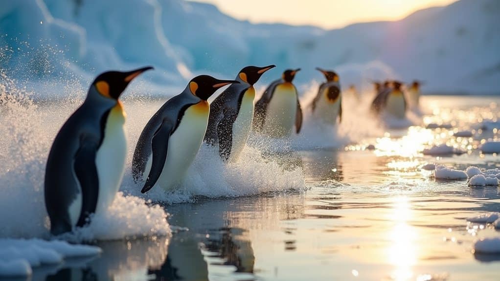 playful efficient penguin movements