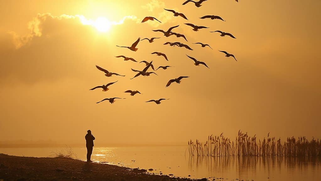 ascending and descending birds