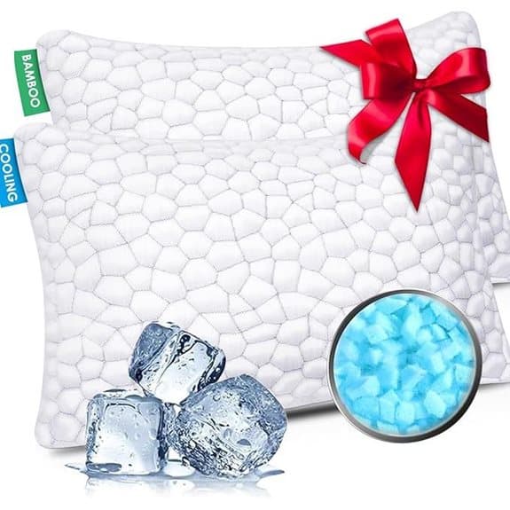 Cooling Memory Foam Pillows Queen Size (2-Pack)