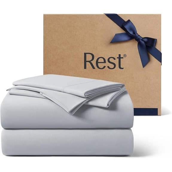 REST Evercool+ Cooling Queen Sheet Set Light Gray