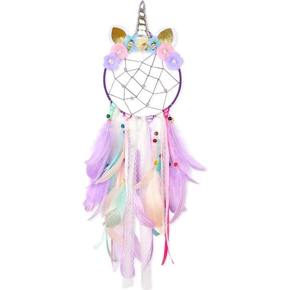 QtGirl Unicorn Dream Catcher Wall Decor