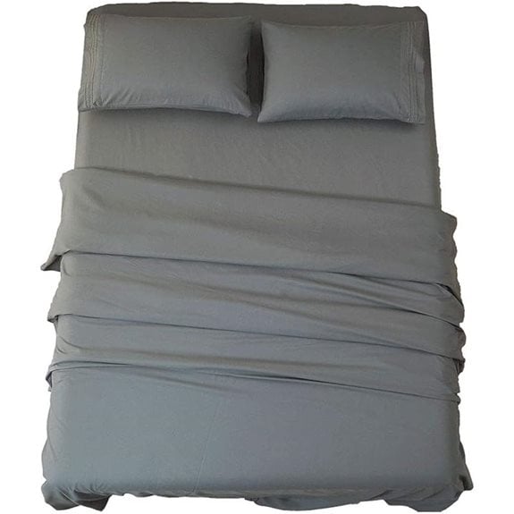 SONORO KATE Bed Sheet Set Queen Dark Grey