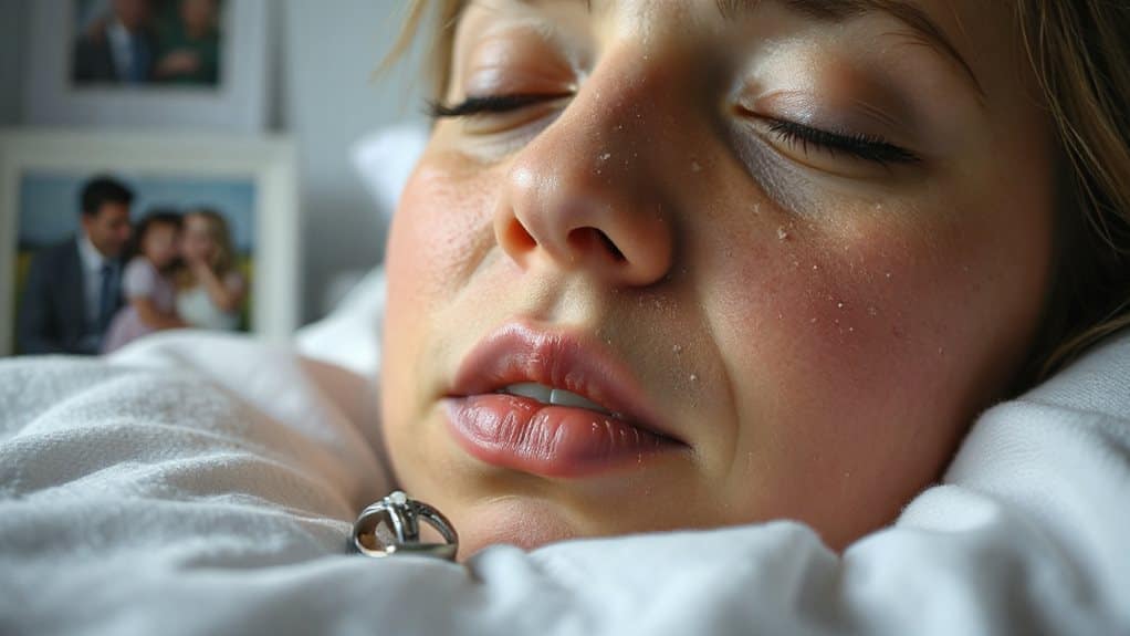 crumbling teeth signify grief