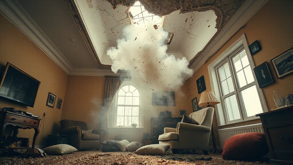 dust choked collapse of stability