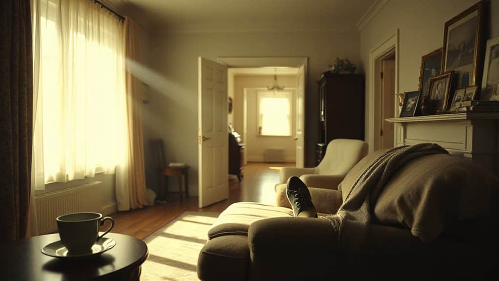 empty rooms echoing loss