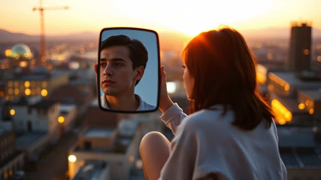 reflective outsider observing self