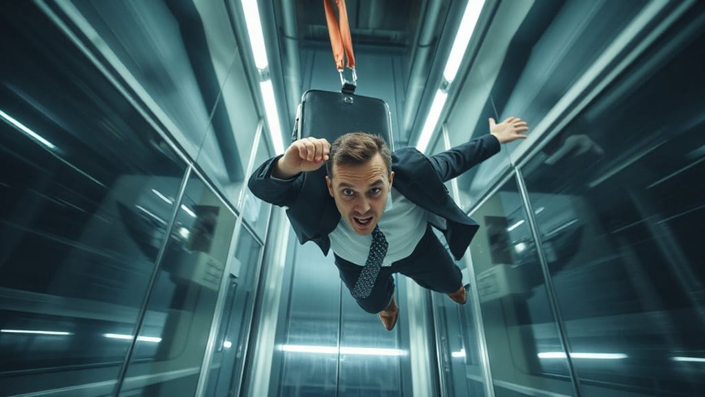 anxiety driven elevator falling dream