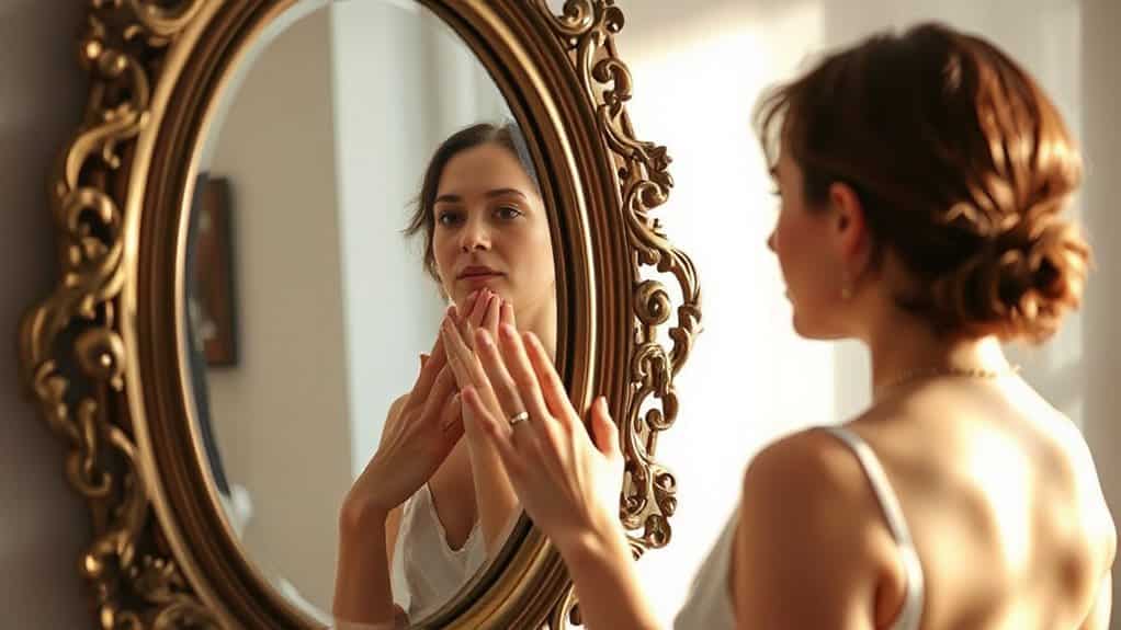 clear reflection calm self acceptance