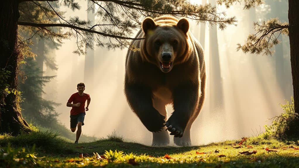 bear chase fear power symbolism
