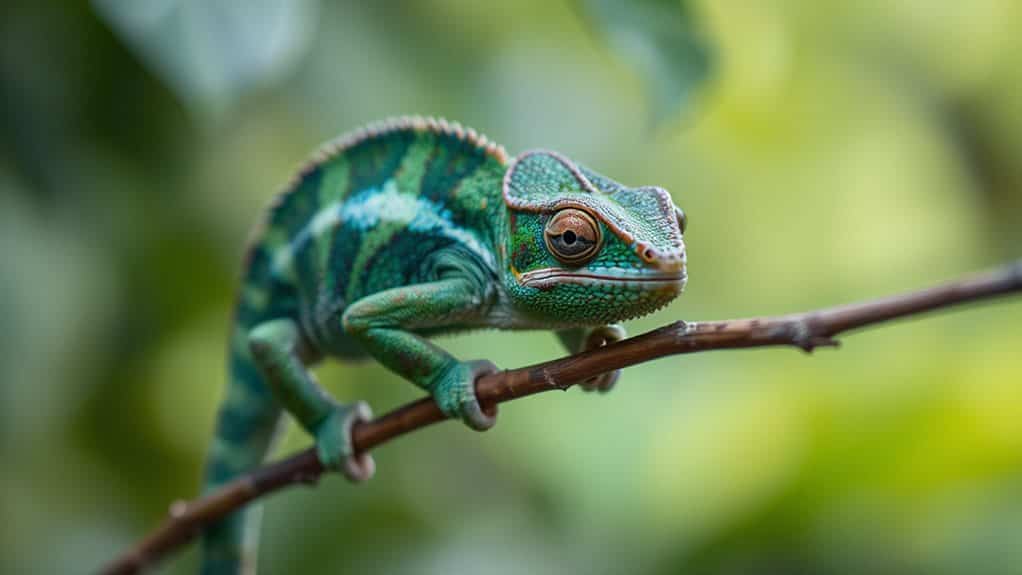 chameleon adapting colorful identity change