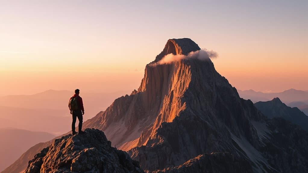 climbing mountain signals progress milestones