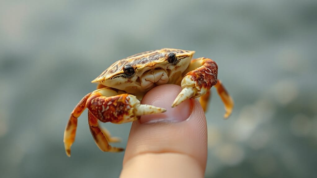 crab pinch reveals boundaries
