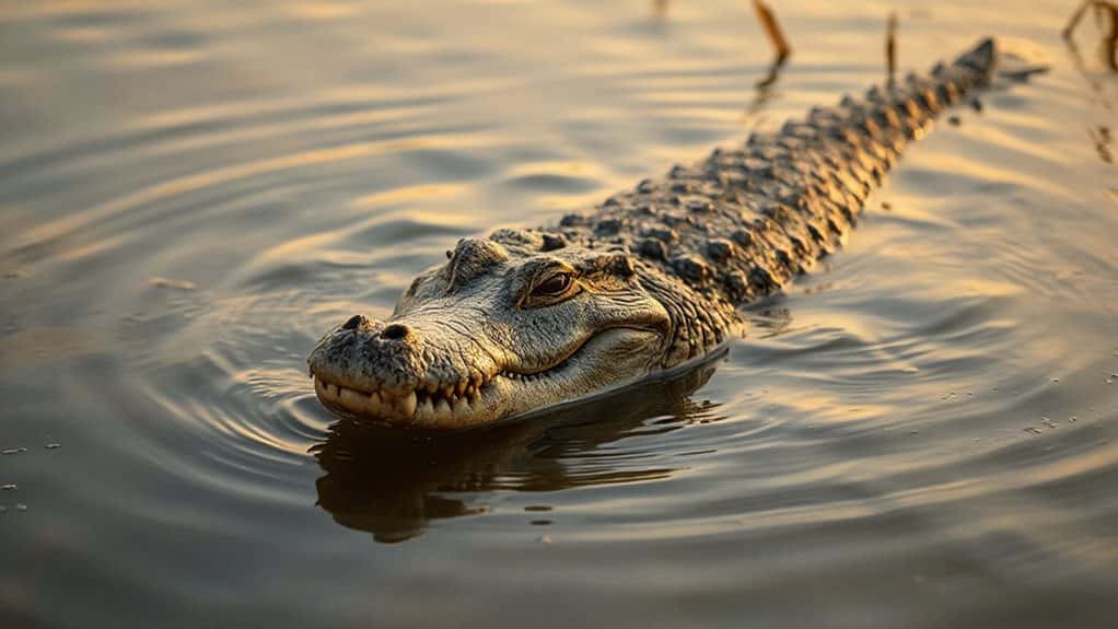 crocodile in water deception survival