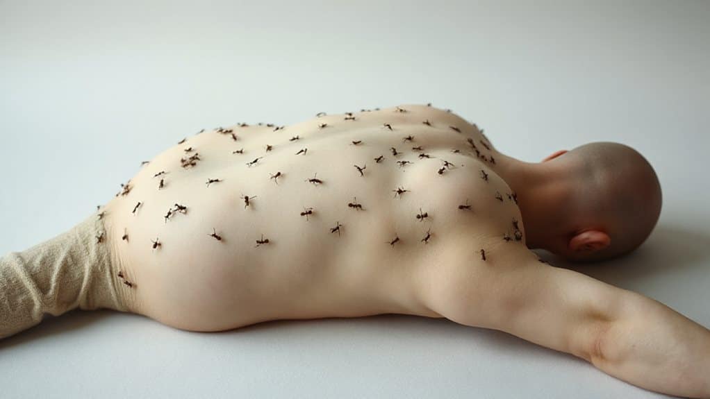 dream about ants covering body stress overwhelm