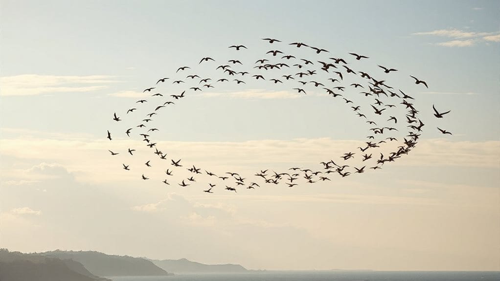dream about circling flock of birds