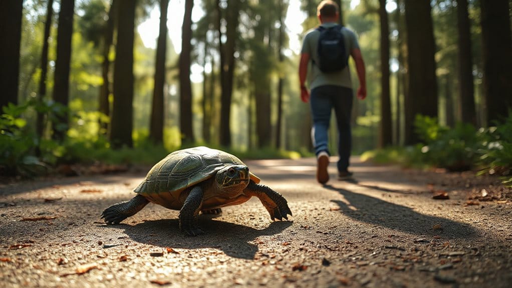 dream about turtle following you patience protection