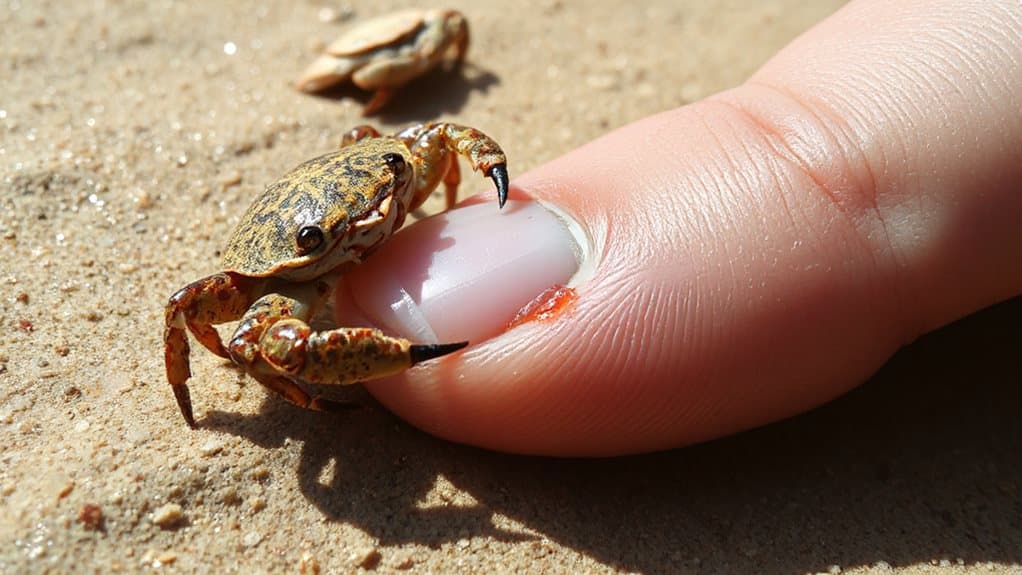 dream crab pinching seriousness escalates