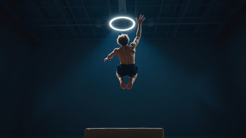 dream high jump signals ambition rise