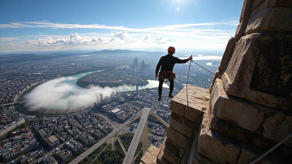 dream of climbing a towering tower