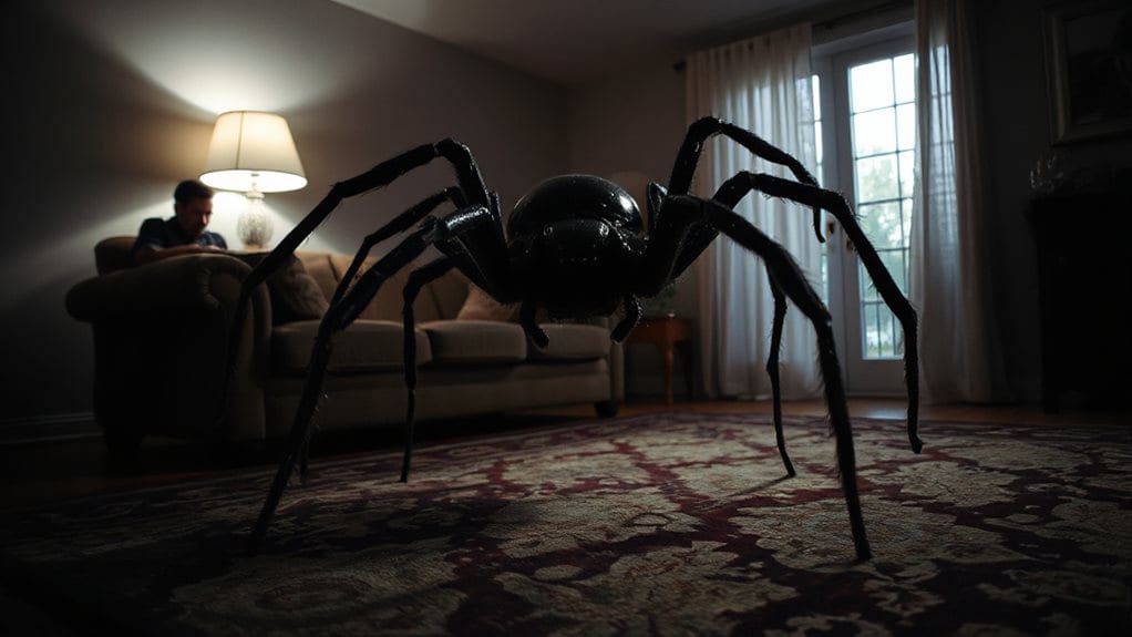 dream of giant spider invading home fears control