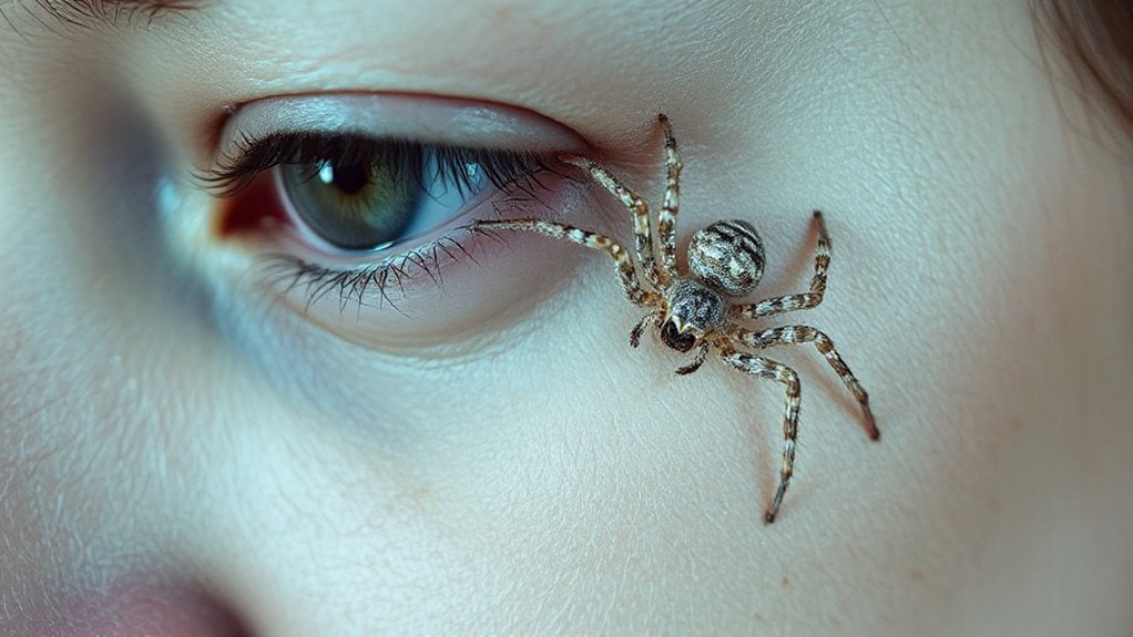 dream spider crawling on face literal invasion anxiety