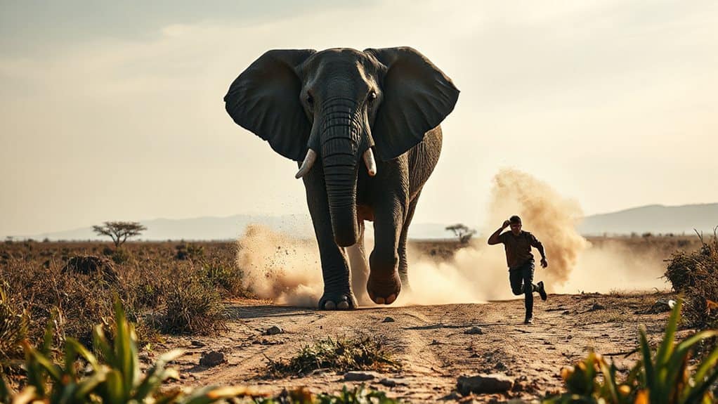 elephant chase reveals unresolved memories