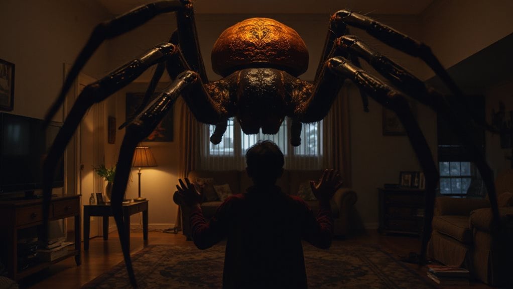 giant spider amplifies overwhelming fear