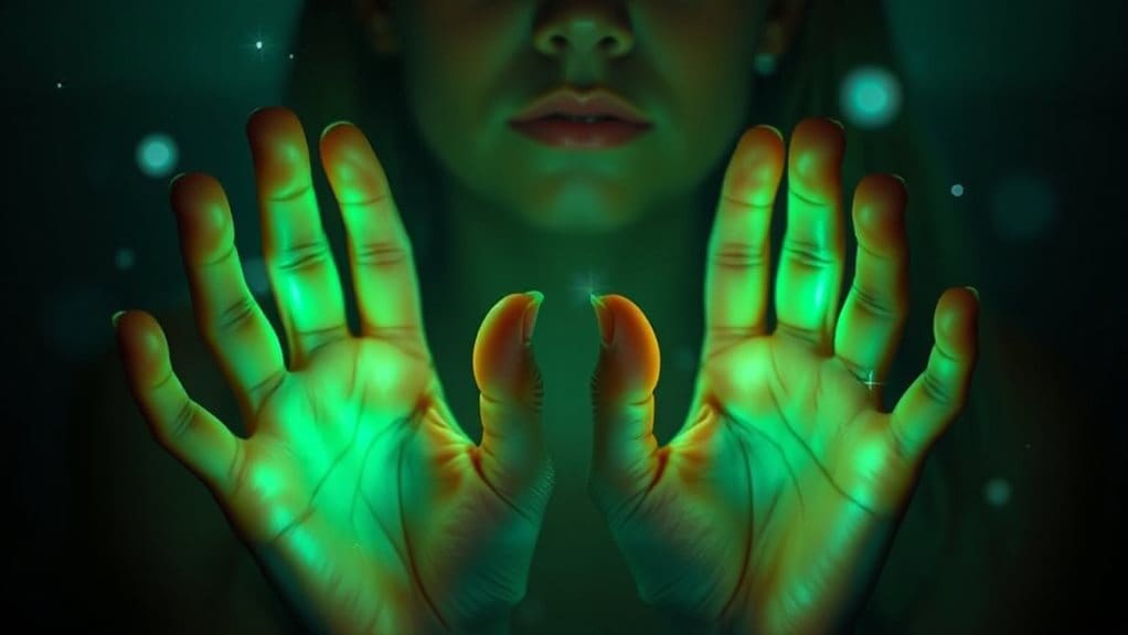 glowing hands signal spiritual awakening