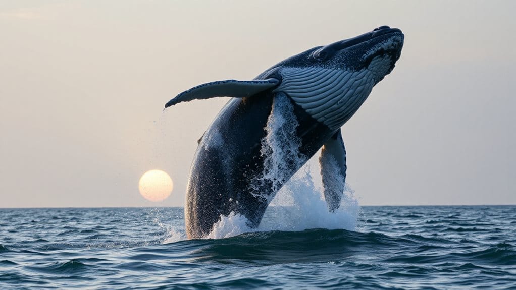 jumping whale signals inner strength and transformation