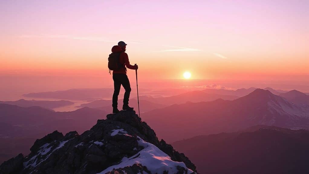 mountain peak signifies inner ascent and enlightenment