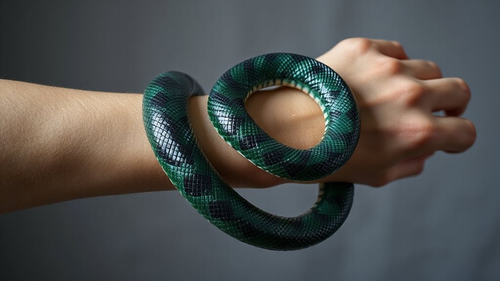 persistent distressing snake arm symbolism warrants professional evaluation