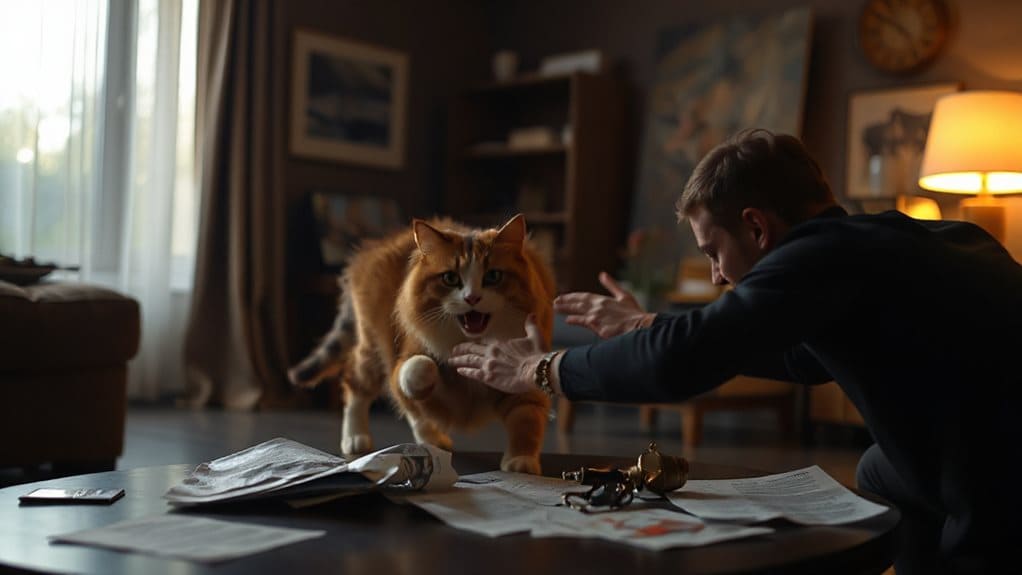 red or brown cat signals plan warning