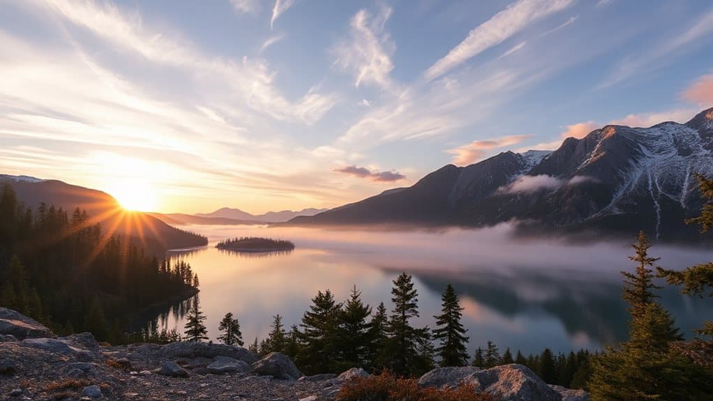 sunrise vista mountain new beginnings