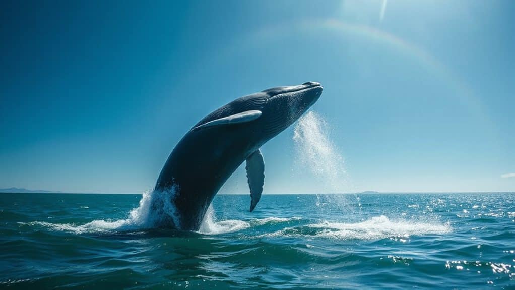 whale leaps signaling emotional breakthrough