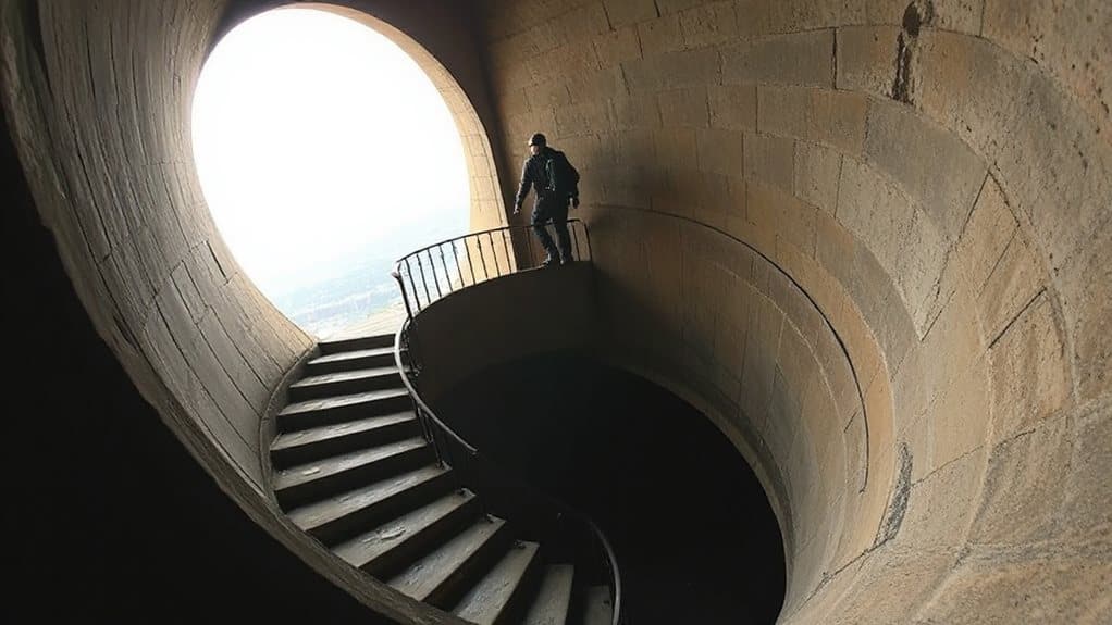 winding staircase of determined ascent