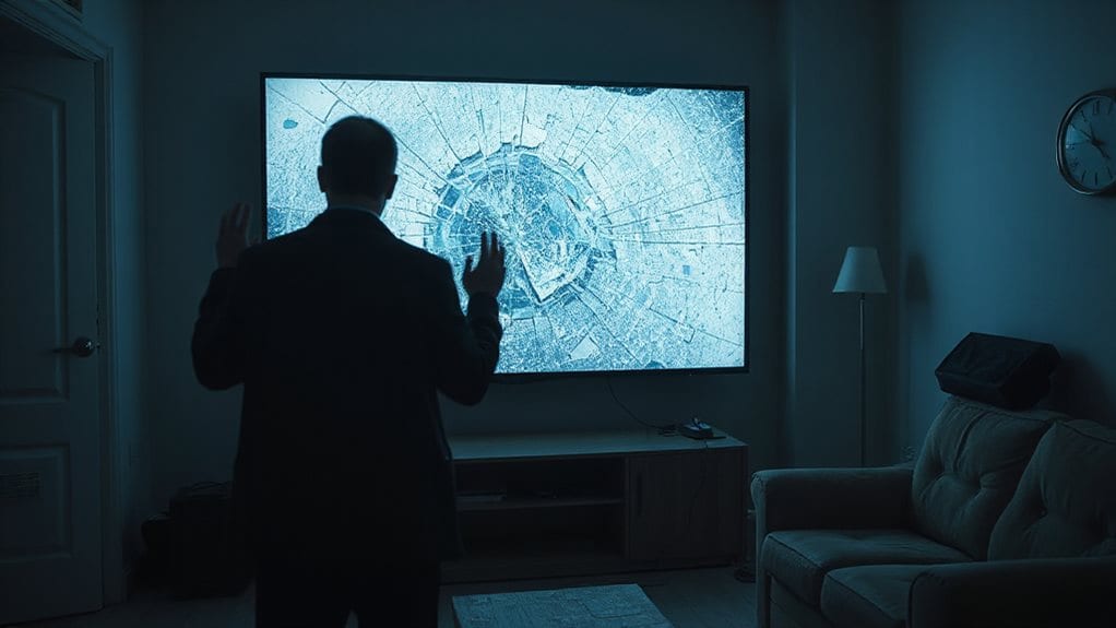 broken tv garbled messages