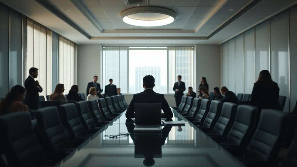 muted in hierarchical meeting