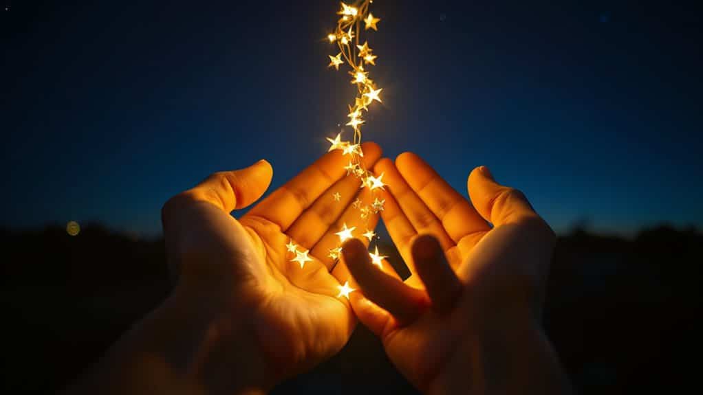 falling stars symbolize hope and responsibility