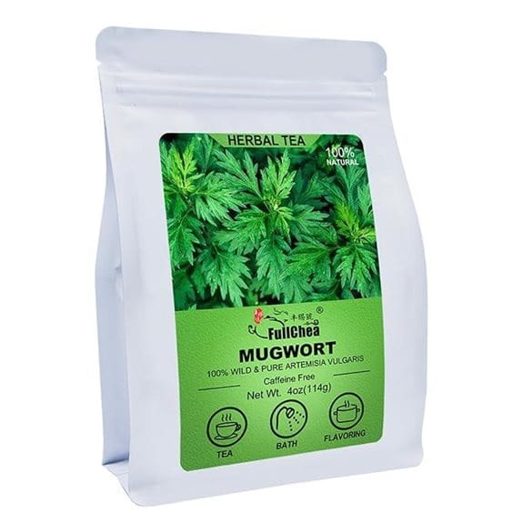 FullChea Natural Dried Mugwort Herb (4oz)