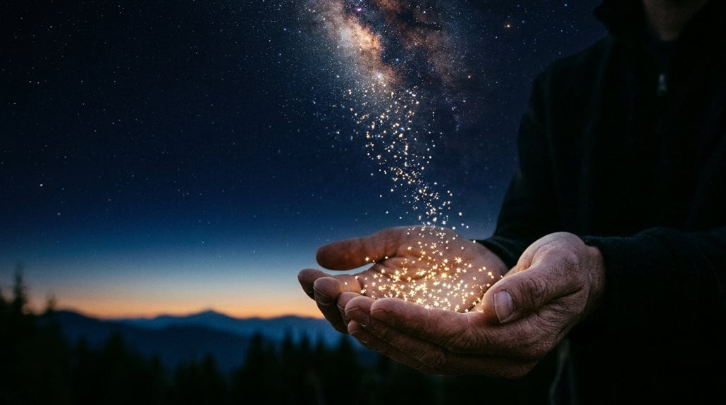 stars falling into your hands
