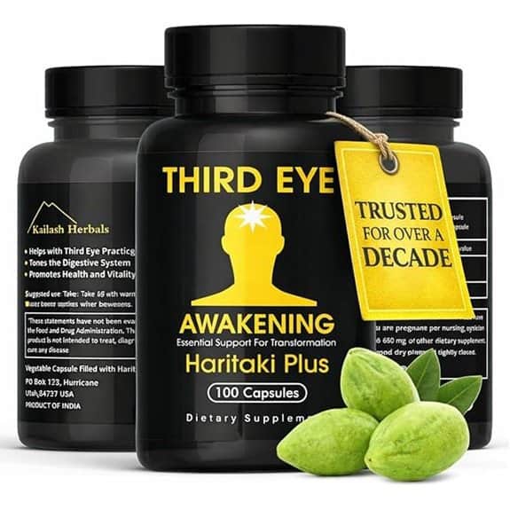 Third Eye Awakening Organic Haritaki Capsules (100 Vegans)