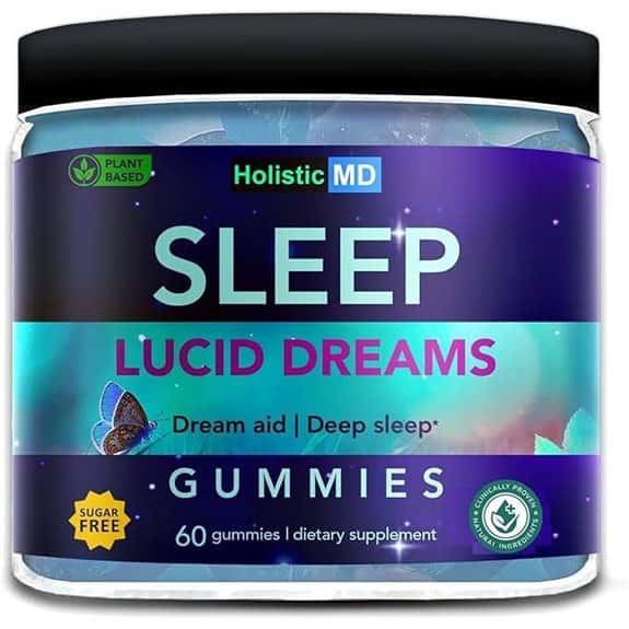 Lucid Dreams Deep Sleep Gummies (Sugar-Free Vegan 60 ct)