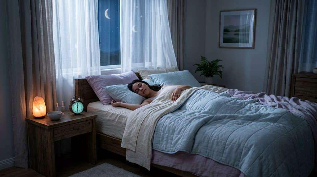 sleeping precisely at midnight