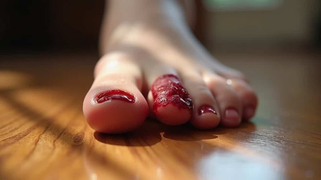 toe injuries symbolize spiritual messages